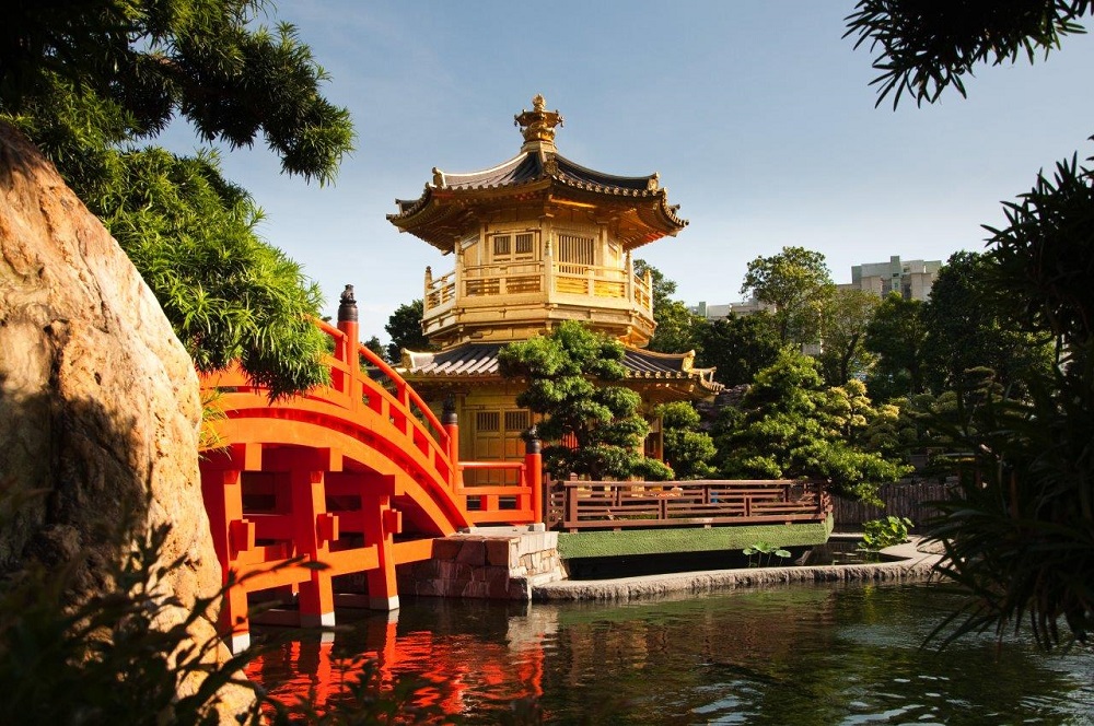 The Pavilion of Absolute Perfection in the Nan Lian Garden, Hong Kong The Pavilion of Absolute Perfection in the Nan Lian Garden, Hong Kong